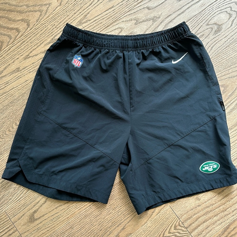 New York NFL Jets 🔥 Black Nike Shorts On-Field Players Practice Shorts #1